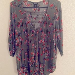 Torrid size 0 green floral